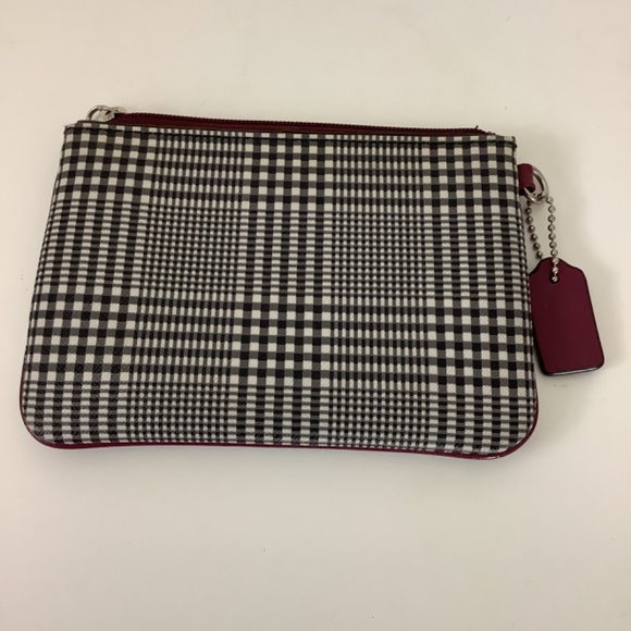 Coach NY Glen Coach Small Plaid Wristlet Purse Sold Without Strap. - Picture 3 of 5